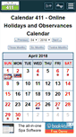 Mobile Screenshot of calendar411.com